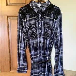 Women’s plaid western dress size 16